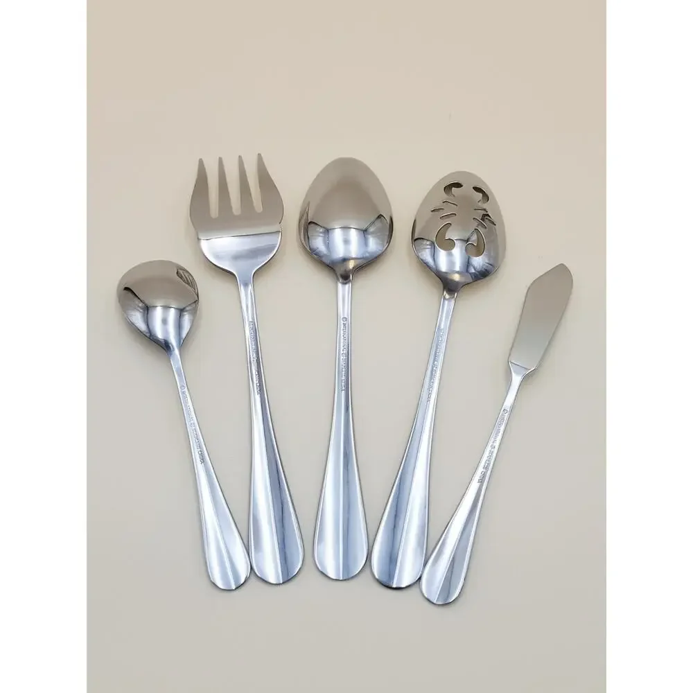 International Stainless SIMPLICITY 5 Serving pieces NEW